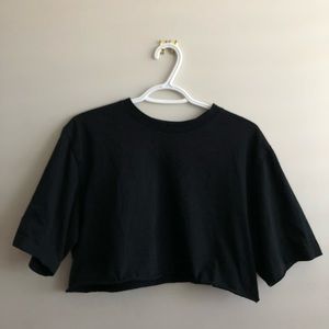 black crop top